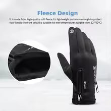 Winter Gloves Waterproof Thermal Touch Screen Windproof  Cold Weather Running Riding Sports Hiking Ski Gloves