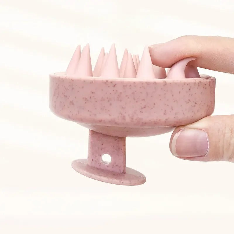2-in-1 Silicone Scalp Massager & Shampoo Brush