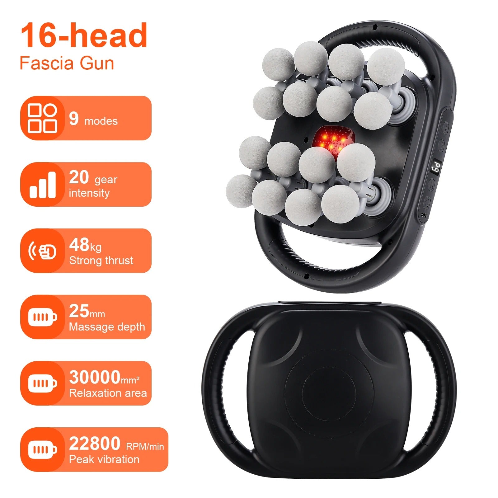 16 Head Massage Gun
