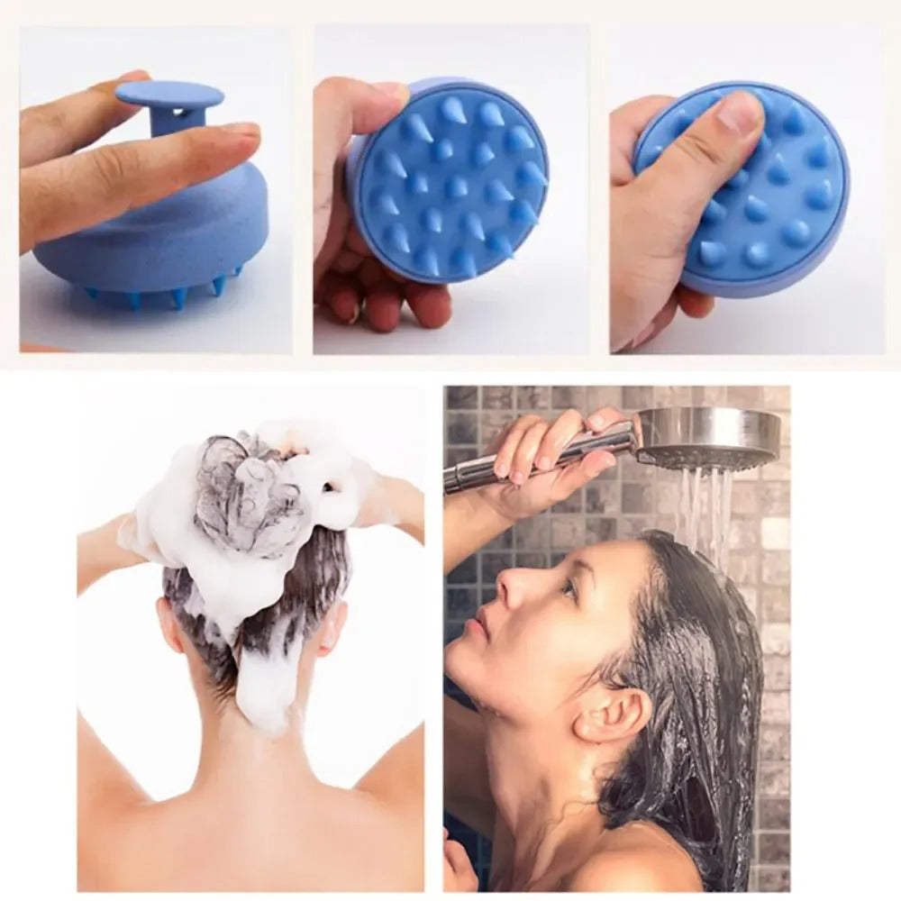 2-in-1 Silicone Scalp Massager & Shampoo Brush