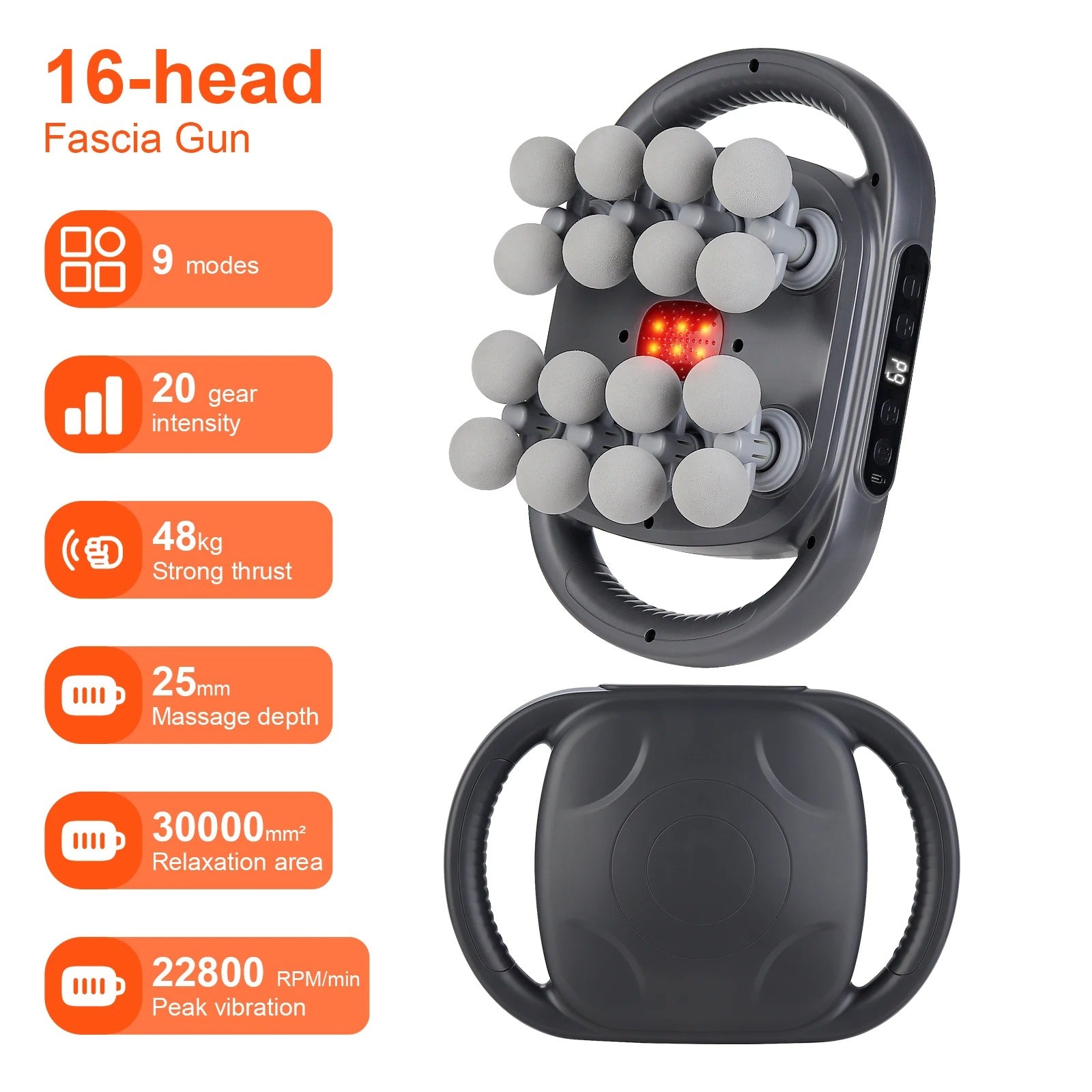 16 Head Massage Gun